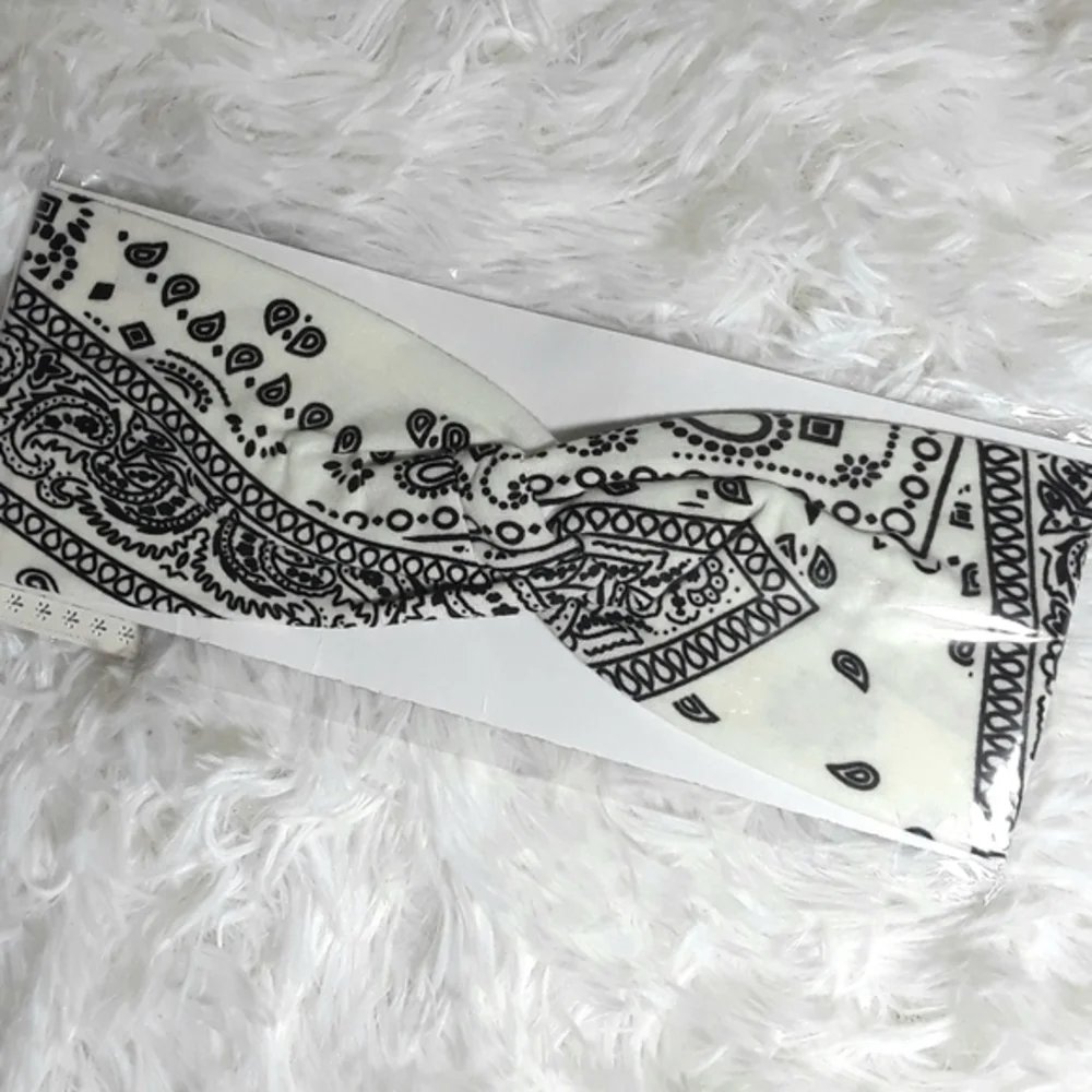 ☄Classic Bandana Print Twisted Front Headb…